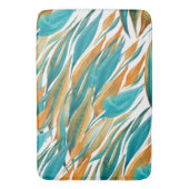 Türkis und Rost Fall Art Badematte (Vorderseite Vertikal)