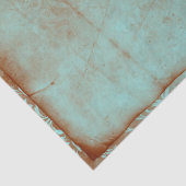 Türkis und Rostkönigin im Herzen Seidenpapier (Detail)