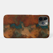 Türkis- und Rostmarmor abstrakt Case-Mate iPhone Hülle (Rückseite (Horizontal))