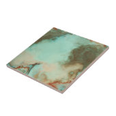 Türkis- und Rostmarmor Abstrakt Fliese (Seite)