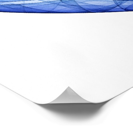 Türkis und Saphire Poster (Ecke)