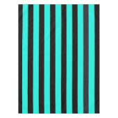 Türkis und schwarzer Streifen Tischdecke (Vorderseite)