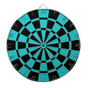 Türkis und Schwarzes Dartscheibe