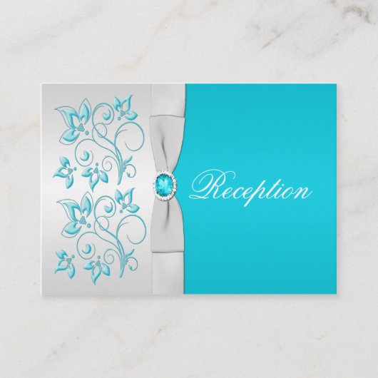 Türkis- und Silberflorenkarte Begleitkarte (Vorderseite)