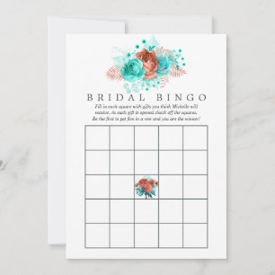 Türkis und tropisches Korallengebirge Bridal Bingo