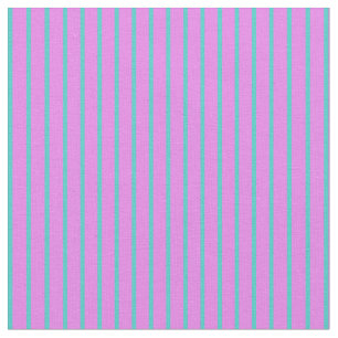 Türkis- und violette Linien/Streifen-Muster Stoff