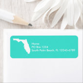 Türkis und Weiß Florida Personalisiert (Insitu)