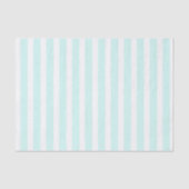 Türkis und weiß gestreifter Boho Seidenpapier (Vorderseite)