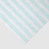 Türkis und weiß gestreifter Boho Seidenpapier (Ausschnitt)