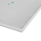 Türkis und Weiß Schneidebrett (Ecke)