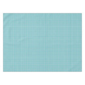 Türkis und weißer Gingham Tischdecke (Vorderseite (Horizontal))