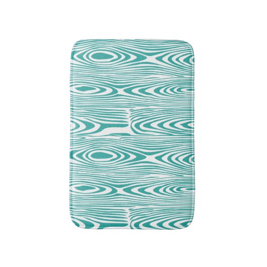 Türkis- und Weißholzreife Badematte (Vorderseite Vertikal)