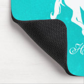 Türkis Unicorn Personalisiert Mouse Pad Mousepad (Ecke)