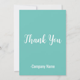 Türkis Vielen Dank Feiertagskarte