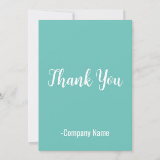Türkis Vielen Dank Feiertagskarte