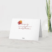 Türkis Vielen Dank für Ihre Begrüßung Dankeskarte (Rückseite)