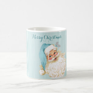 Türkis Vintager Viktorianischer Weihnachtsmann Kaffeetasse