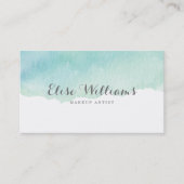 Türkis Visitenkarte (Vorderseite)