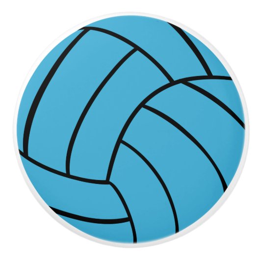 Türkis-Volleyball-Keramik-Griff Keramikknauf (Vorderseite)
