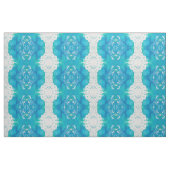 Türkis Wasserfarbe Abstrakt Stoff (Fat Quarter (45,7 x 55,9 cm))
