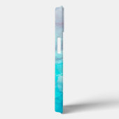 Türkis Wasserfarbe Personalisiert Case-Mate iPhone Hülle (Rückseite / Rechts)