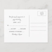 Türkis-Wasserfarben-Reaktion Postkarte (Rückseite)