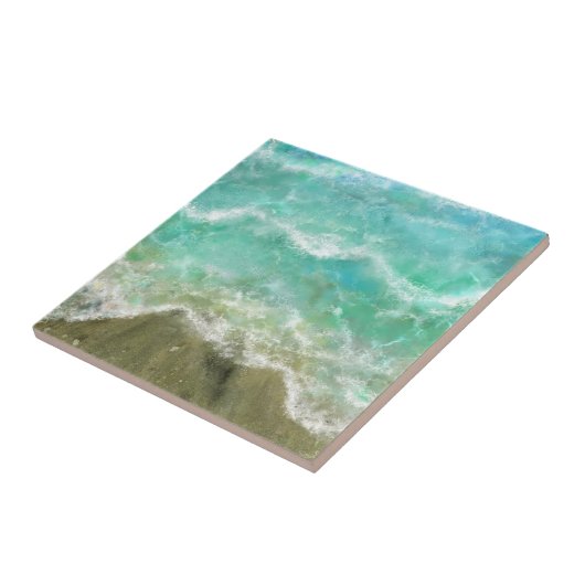 Türkis Water Beach Keramik Tile Geschenk Fliese (Seite)