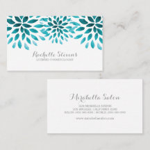 Türkis Watercolor Chrysanthema