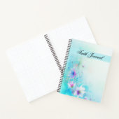 Türkis Watercolor Floral Faith Journal Notizblock (Innenseite)