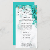 Türkis Watercolor Geode (Vorne/Hinten)