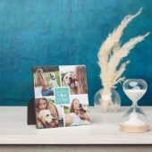 Türkis | Weltes Foto-Collage der besten Hunde-Mama Fotoplatte (InSitu)
