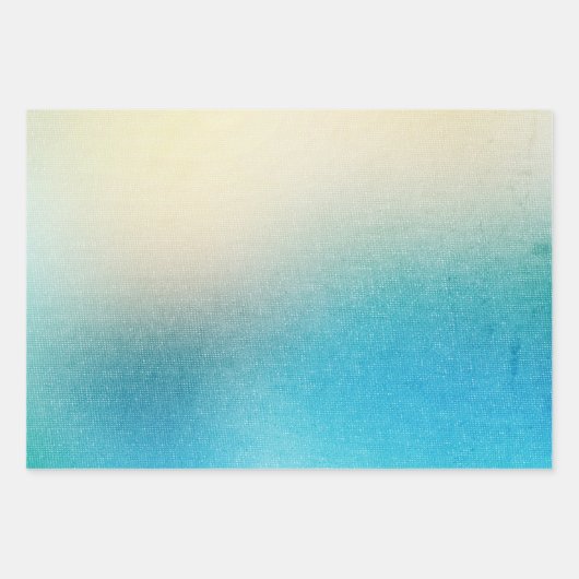 Türkis White Aqua Blue Beach Weißer Starfish Geschenkpapier Set (Vorderseite 2)