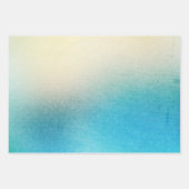 Türkis White Aqua Blue Starfish Beach Hochzeit Geschenkpapier Set (Vorderseite)