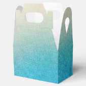 Türkis White Aqua Blue Starfish Beach Hochzeit Geschenkschachtel (Geöffnet)