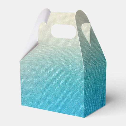 Türkis White Aqua Blue Starfish Beach Hochzeit Geschenkschachtel (Vorderseite)