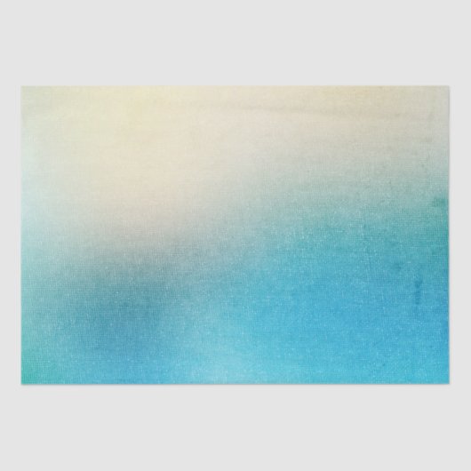 Türkis White Aqua Blue Starfish Beach Hochzeit Seidenpapier (Vorderseite)