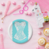 Türkis & White Glam Lingerie Dusche Party Pappteller (Party)