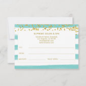 Türkis White Gold Kundengeschenkgutschein (Rückseite)