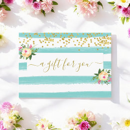 Türkis White Gold Kundengeschenkgutschein