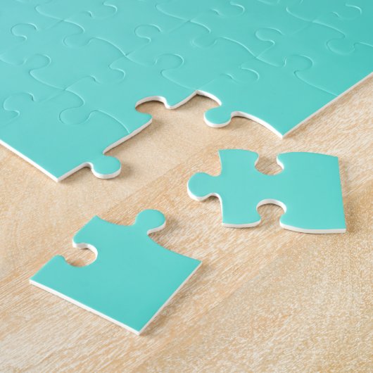 Türkis White Ombre Puzzle (Seite)