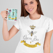 Türkis Wir Liebe Sie Kinder Foto & Name Königin Bi Kaffeetasse