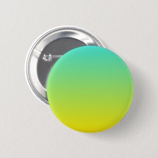 Türkis Yellow Ombre Button (Vorne & Hinten)