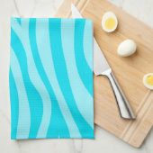 Türkis Zebra Print Küchentuch (Viertel Falte)