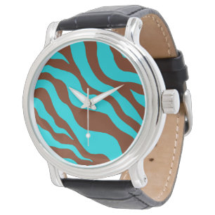 Türkis Zebra Watch Armbanduhr
