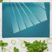 Türkisbänder Geschirrtuch (Gefaltet)