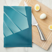 Türkisbänder Geschirrtuch (Viertel Falte)