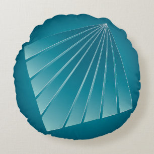 Türkisbänder Rundes Kissen