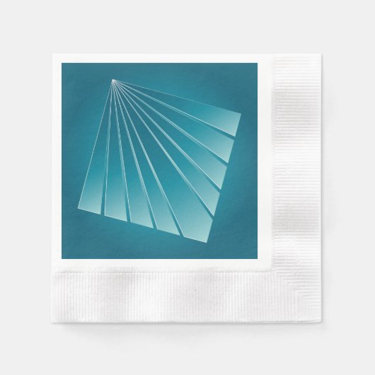 Türkisbänder Serviette (Vorderseite)