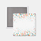 Türkisblase, rötlich-orange magnet (Vorderseite/Rückseite)