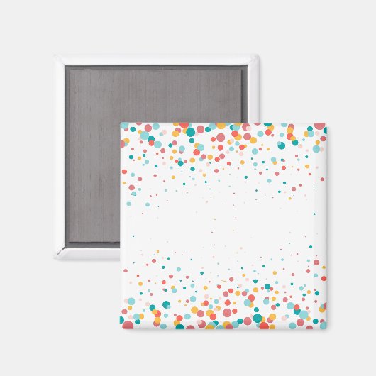 Türkisblase, rötlich-orange magnet (Vorderseite/Rückseite)